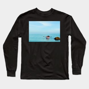 Boat on the Mediterranean Long Sleeve T-Shirt